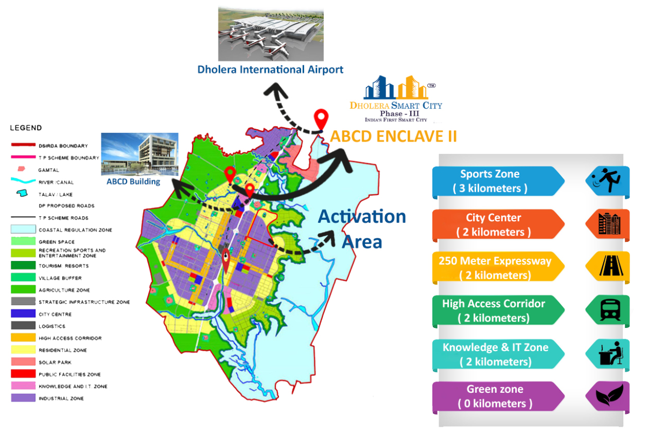 Dholera Project Location Map