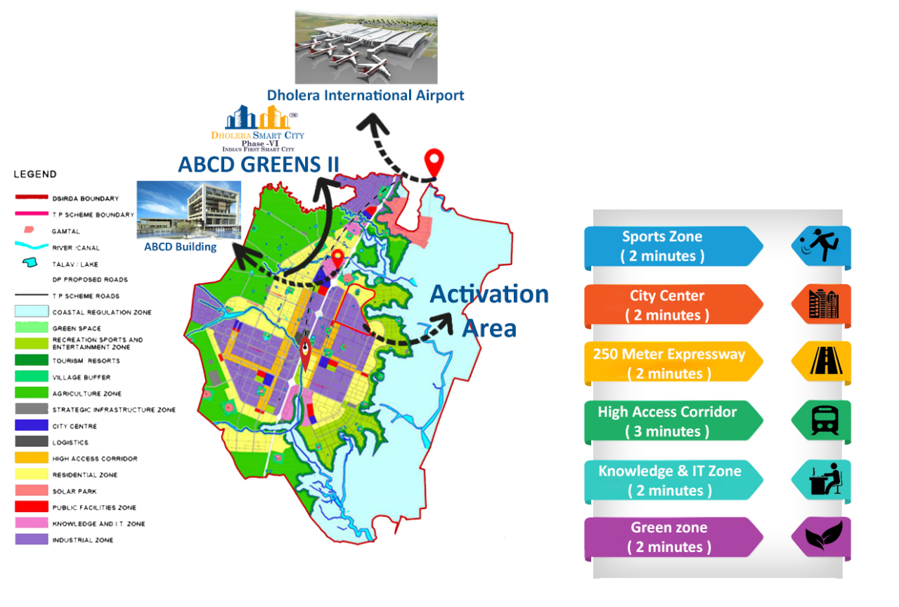 Dholera Smart City Map
